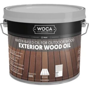 woca exterior wood oil zilvergrijs 2,5 liter