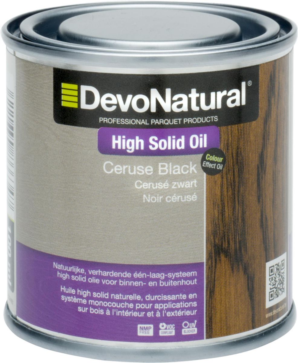 Devo High Solid Oil zwart ceruse 100 ml