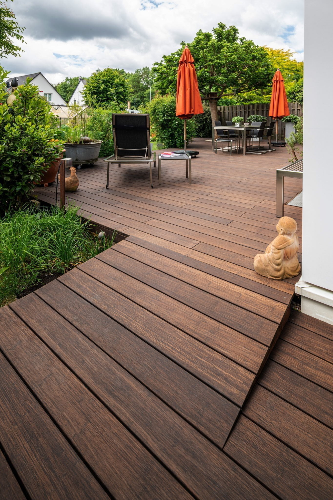 DeckooTouch Espresso R/V (effen/rib brede kam) - 20 x 140 x 1850mm - Afbeelding 2