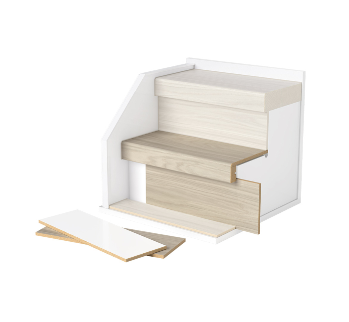 Parador Traptredes Eiken Virida pale grey