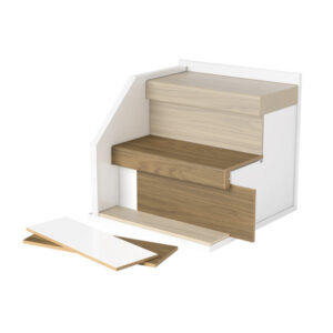 Parador Traptredes Eiken Virida almond brown