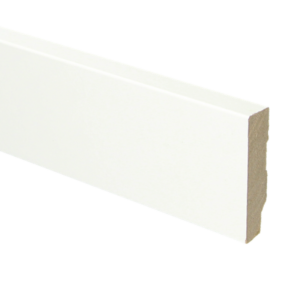MDF afgeronde plint wit 12 x 68 x 2400 mm